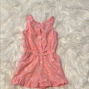 Floral Pink Kids Romper